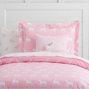 Pottery Barn Kids Organic Unicorn Bedding Set